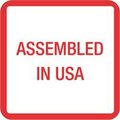 Box Partners Tape Logic USA303 1 x 1 in. Assembled in U.S.A. Labels - Red; White & Blue - 500 per Roll USA303